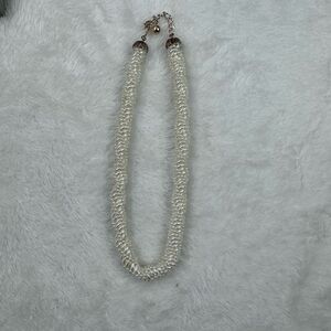 Vintage Glamourous White Pearl Beads Necklace Chain‎ Womens Jewelry Fashion